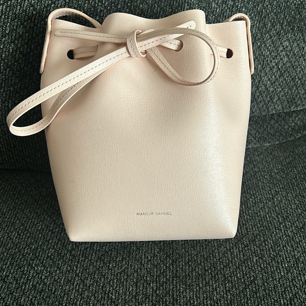 Mansur Gabriel Vegan Leather Bucket Bag
